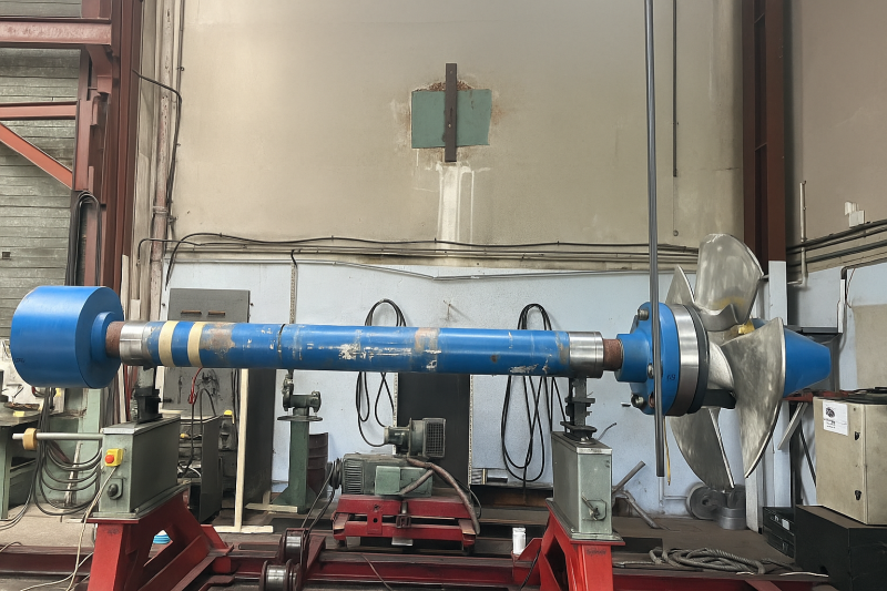 Équilibrage industriel d’une roue Kaplan Ø1200 mm – Intervention experte à Grenoble et en région Auvergne-Rhône-Alpes