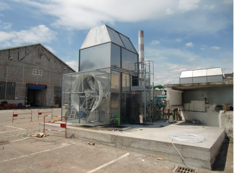 Contrôle vibratoire d'un ventilateur hélicoïde